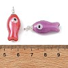 Handmade Porcelain Pendants PALLOY-JF05919-02-3