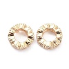 Brass Micro Pave Clear Cubic Zirconia Spacer Beads ZIRC-K086-32B-LG-2