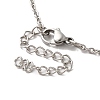Alloy Rhinestone Cat Pandant Necklace with Cable Chains NJEW-K248-01P-02-4
