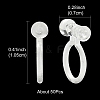 Plastic Clip-on Earring Findings KY-YW0001-45-3