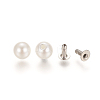ABS Plastic Imitation Pearl Rivet Studs X-KY-L076-A-01-3