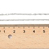 304 Stainless Steel Dapped Chain Necklaces NJEW-Z084-02P-03-5