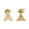 PVD Vacuum Plating 304 Stainless Steel Stud Earrings for Women EJEW-A048-16G-2