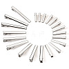 70Pcs 7 Styles Iron Flat Alligator Hair Clip Findings IFIN-TA0001-69-3