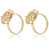 Brass Adjustable Ring Findings KK-BBC0018-54B-6