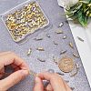100pcs 2 Colors Brass Screw Clasps KK-NB0002-66-3