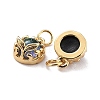 Eco-Friendly Brass Charms KK-H762-02G-3