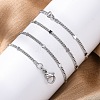 Brass Curb Chains Necklaces for Women NJEW-D302-09P-5