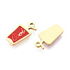 304 Stainless Steel Enamel Charms STAS-T065-66G-01-2