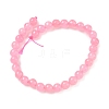 Dyed Natural Malaysia Jade Beads Strands G-G021-02A-28-4