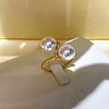 Brass Micro Pave Clear Cubic Zirconia Cuff Rings for Women FS-WG3C0F1-01-3