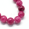 Natural Dyed Yellow Jade Gemstone Bead Strands X-G-R271-10mm-YXS12-2