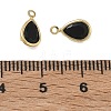Brass Pave Cubic Zirconia Charms CU-CBABEB3-04G-4
