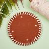 2Pcs 2 Colors PU Leather Knitting Crochet Bags Nail Bottom Shaper Pad DIY-SZ0001-83A-5