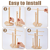 Baseball Wooden Jewelry Ring Display Tower Stands ODIS-WH0086-223B-3