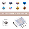 Craftdady 16 Strands 8 Colors Electroplate Transparent Glass Beads Strands EGLA-CD0001-04-9