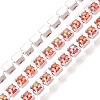 Iron & ABS Plastic Imitation Pearl Tennis Chains CH-Q006-01A-07-1