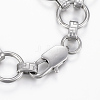 304 Stainless Steel Link Bracelets BJEW-F292-05P-2