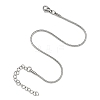 Tarnish Resistant 304 Stainless Steel Snake Chain Bracelets STAS-M175-10P-A-4