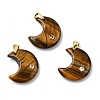 Natural Tiger Eye Pendants G-A297-02G-04-1