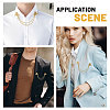 4Pcs Bee Alloy Hanging Chain Brooch FIND-CA0011-13G-7