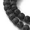 Synthetic Lava Rock Dyed Beads Strands G-H311-08D-03-3