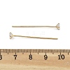 Brass Micro Pave Clear Cubic Zirconia Eye Pins KK-M306-09G-03-3