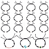 15Pcs Adjustable Braided Nylon Cord Bracelet Making AJEW-UN0003-22-1