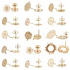 SUNNYCLUE Brass Stud Earring Findings KK-SC0001-50G-1