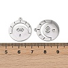 201 Stainless Steel Pendants STAS-U052-02B-P-3