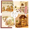 40Pcs 4 Style Unfinished Wooden Mini Ladders WOOD-OC0003-63-6