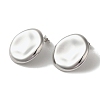 304 Stainless Steel Stud Earrings EJEW-C085-07P-1