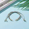 Adjustable Polyester Braided Cord Bracelet Making AJEW-JB00892-07-4