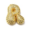 Brass with Cubic Zirconia Pendants KK-Q818-02R-G-1