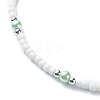 Plastic & Glass Pearl & Seed Beaded Bracelet and Necklace SJEW-JS01255-5