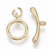 Brass Toggle Clasps KK-T049-063G-NF-1