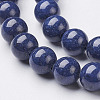 Natural Mashan Jade Round Beads Strands G-D263-6mm-XS09-1