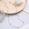 Imitation Pearl Link Chain Necklaces WGB7F3C-33-1