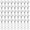 304 Stainless Steel Lobster Claw Clasps STAS-ME0002-92B-1