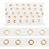 1 Strand Cotton Cords with Golden Color Plated Brass Eyelets DIY-WH0304-640-1