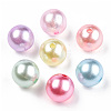 ABS Plastic Imitation Pearl Beads MACR-T044-02-2