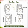 8Pcs 4 Styles Alloy Shoe Charms AJEW-CP0006-53-2