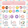 SUNNYCLUE 56Pcs 14 Styles Opaque Resin Cabochons CRES-SC0002-71-2