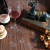 Acrylic Mirror Wine Glass Charms AJEW-SC0002-53C-03-4