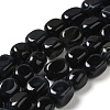 Natural Black Agate Beads Strands G-H295-A01-04-1
