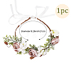 Cloth Artificial Flower Bridal Wreath OHAR-WH0011-15-2