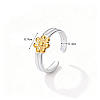304 Stainless Steel Cuff Open Rings for Women WG2666C-01-4