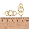 Brass Micro Pave Colorful Cubic Zirconia Connector Charms CU-CBA4579-07G-B-2