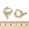 Natural Freshwater Shell Pendants STAS-G397-09G-01-3