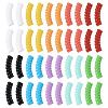  100Pcs 10 Colors Opaque Acrylic Beads OACR-TA0001-22-10